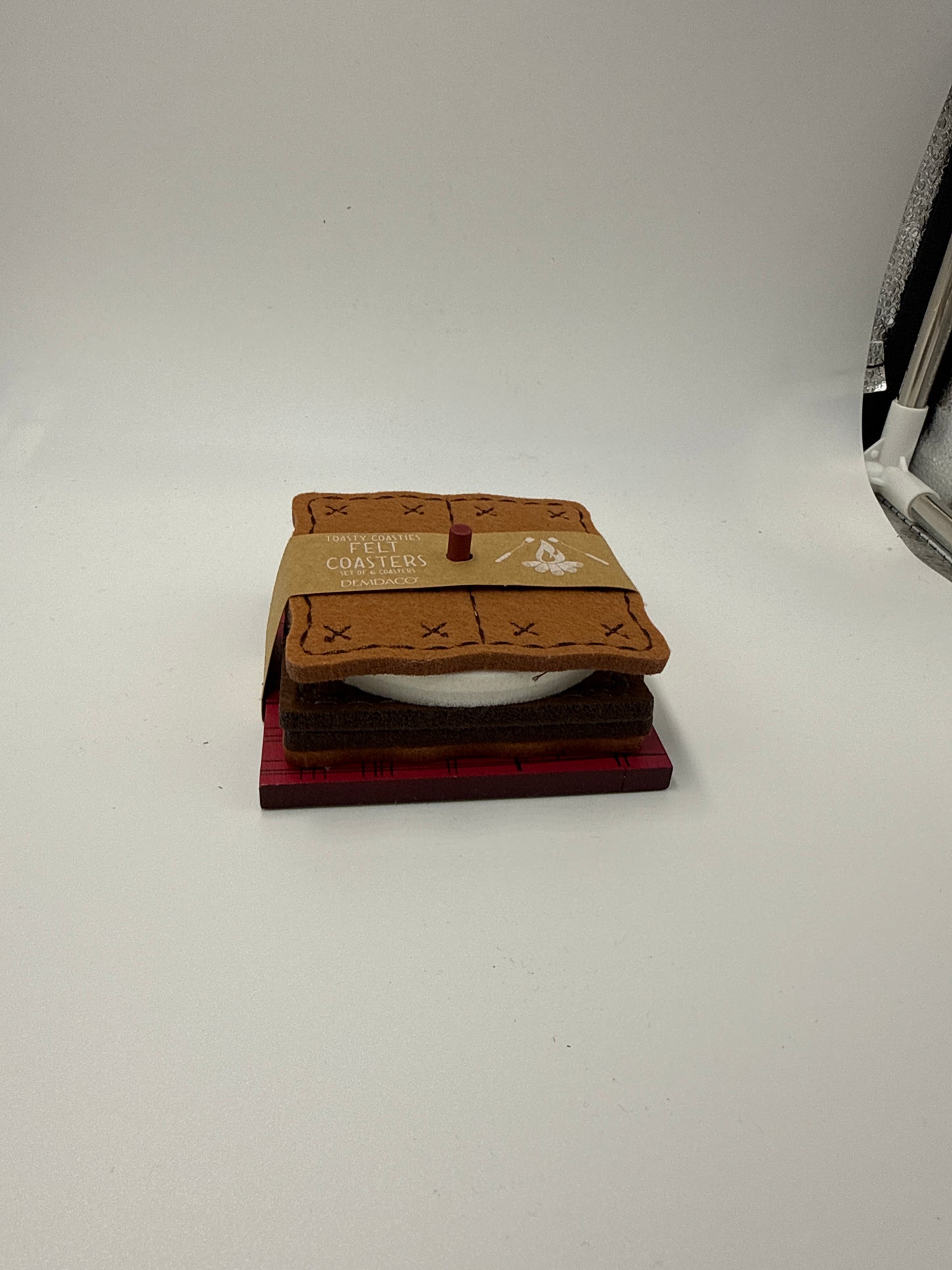 Set of 6 felt coasters