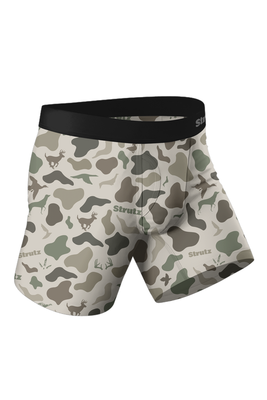 STRUTZ CAMO BOTTOM BRIEFS