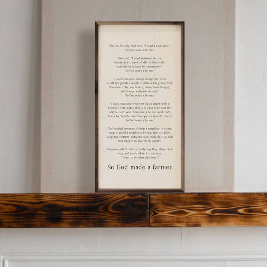 So God Made A Farmer Speech White