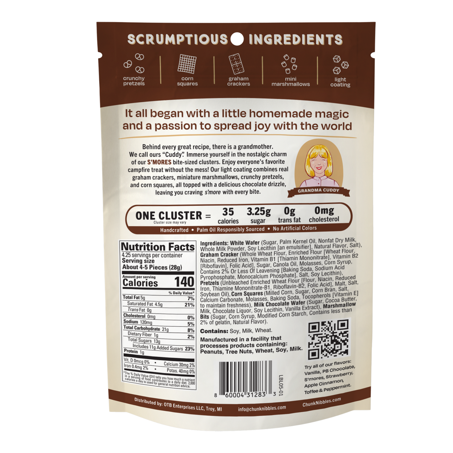 S'mores Chunk Nibbles 4.25oz Pouch