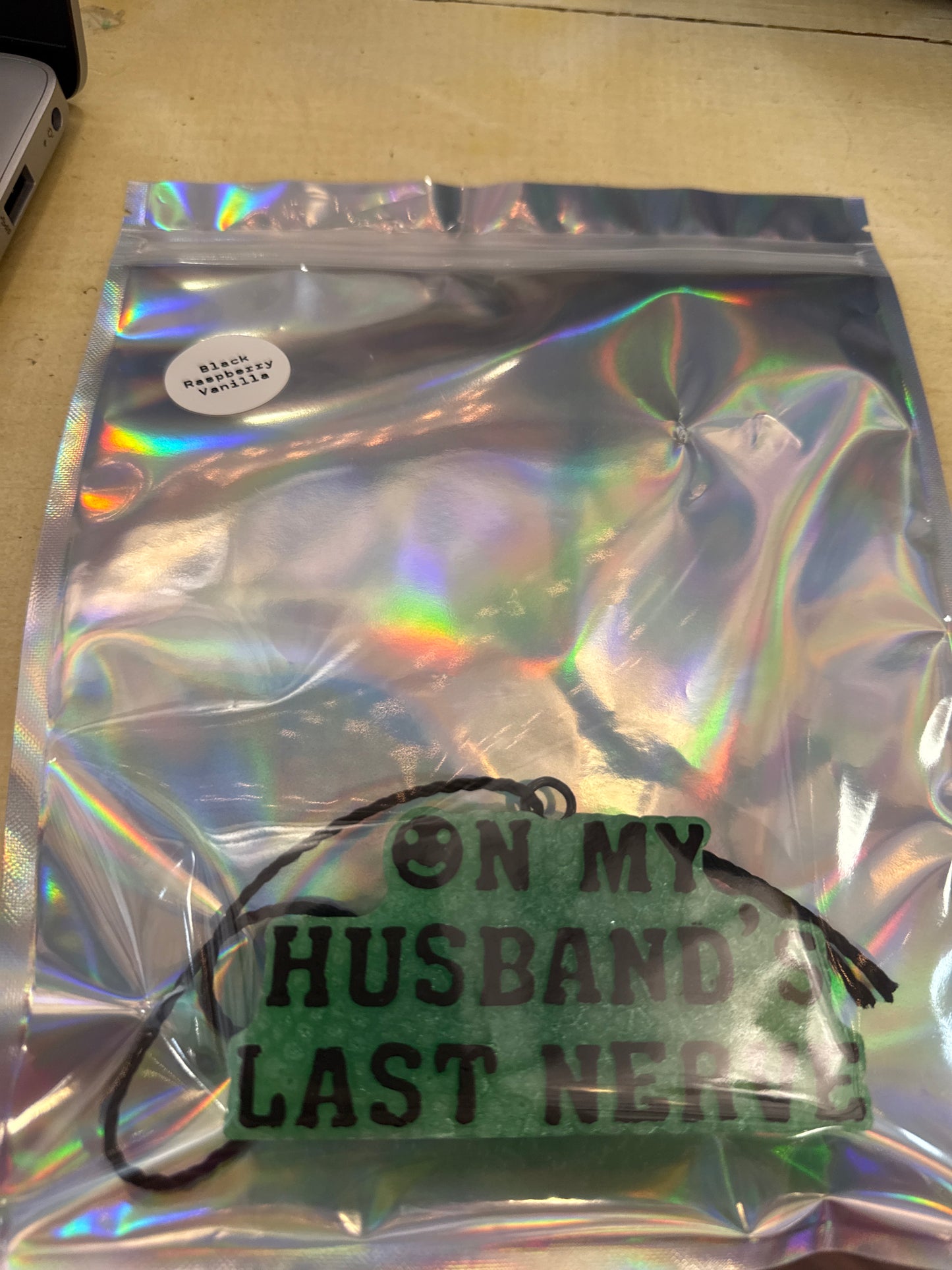 On My Husband's Last Nerve Freshie - Black Raspberry / Vanilla