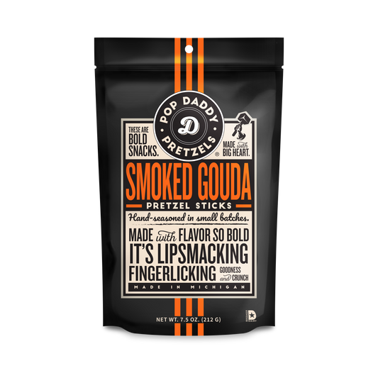 Pop Daddy – Smoked Gouda Seasoned Pretzels 7.5oz