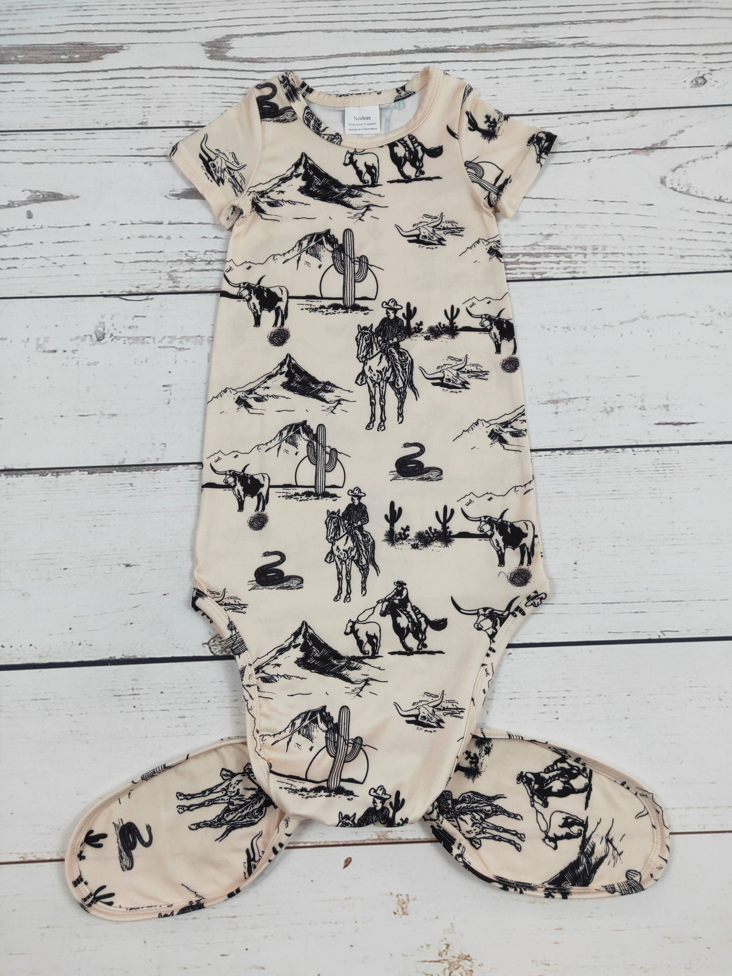 Rodoe Horse Printed Infant Babygown