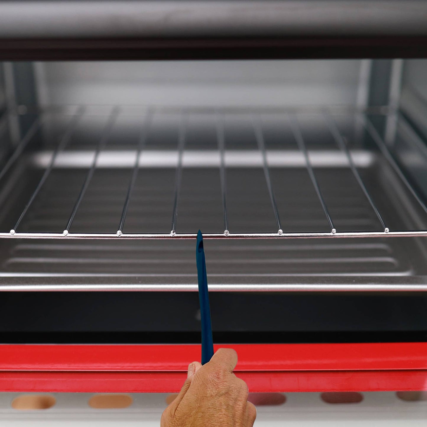 Fox Run Silicone Oven Rack Puller and Pusher, Navy, 10"