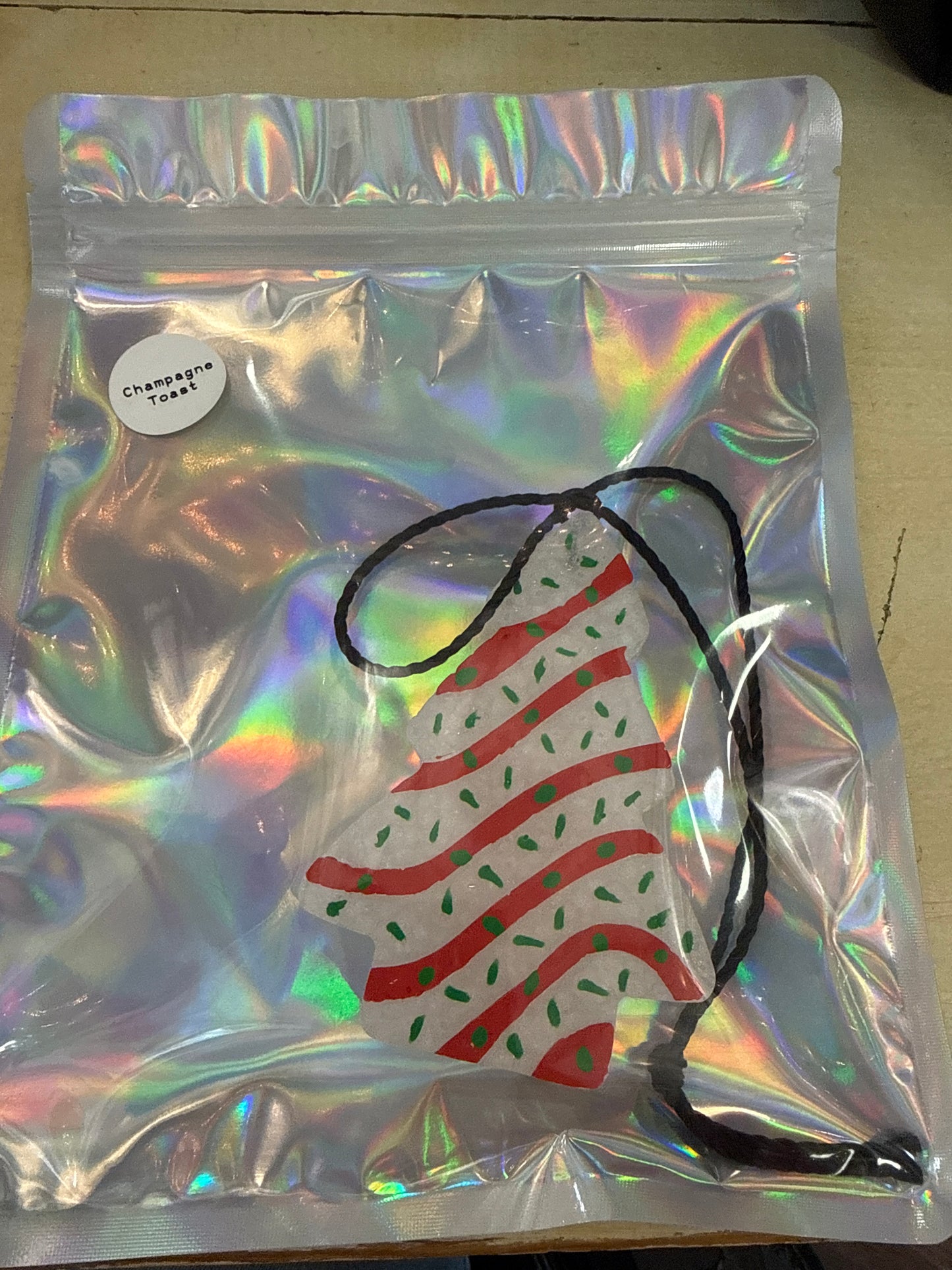 Little Debbie Christmas Tree Freshie - Champagne Toast