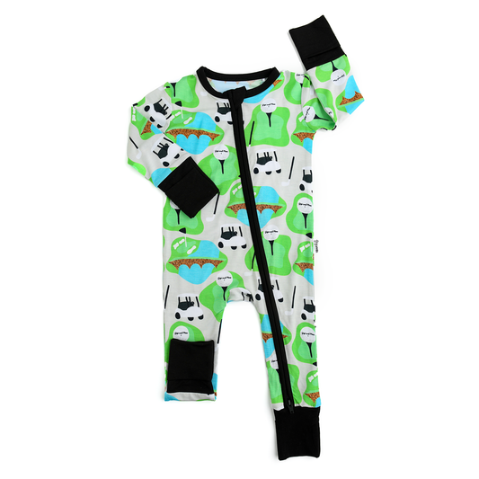 Ryder Golf Zip Bamboo Baby Two Way Zipper Outfit