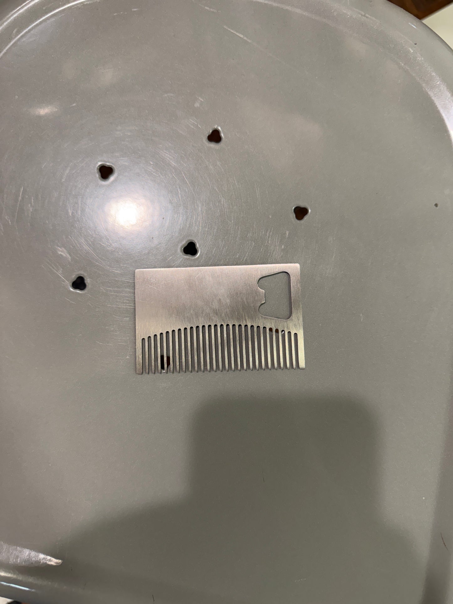 Stainless Steel Beard Comb and Bottle Opener