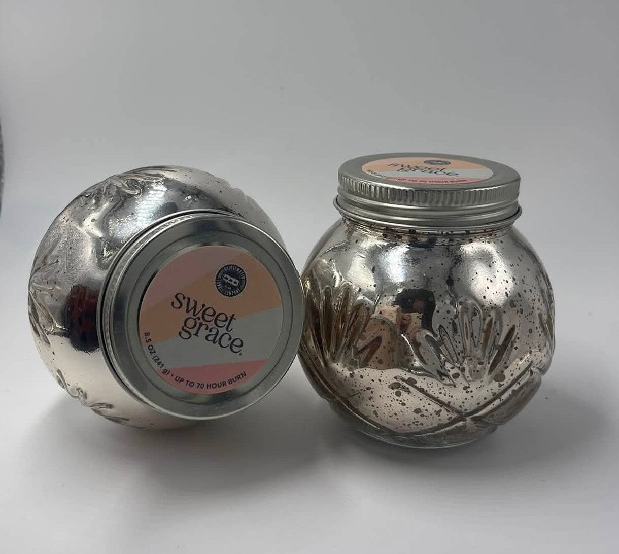 Sweet Grace Silver Candle