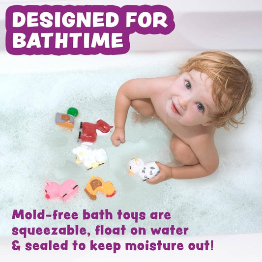 Tub Works® Barnyard™ Mold Free Bath Toys, 6 Pack