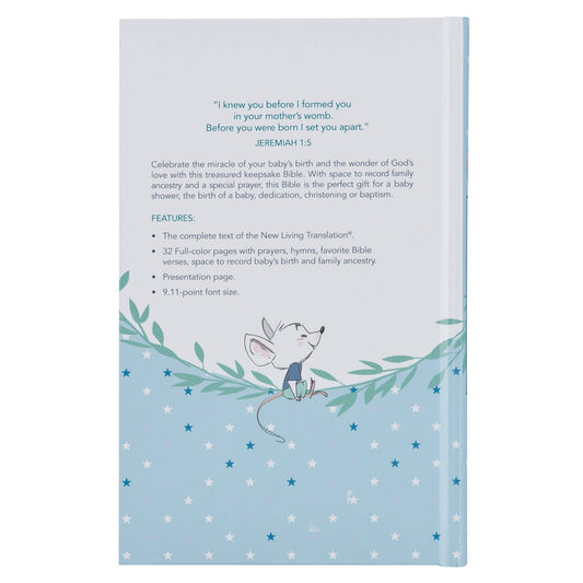 Bible NLT Infant Hardcover, Blue