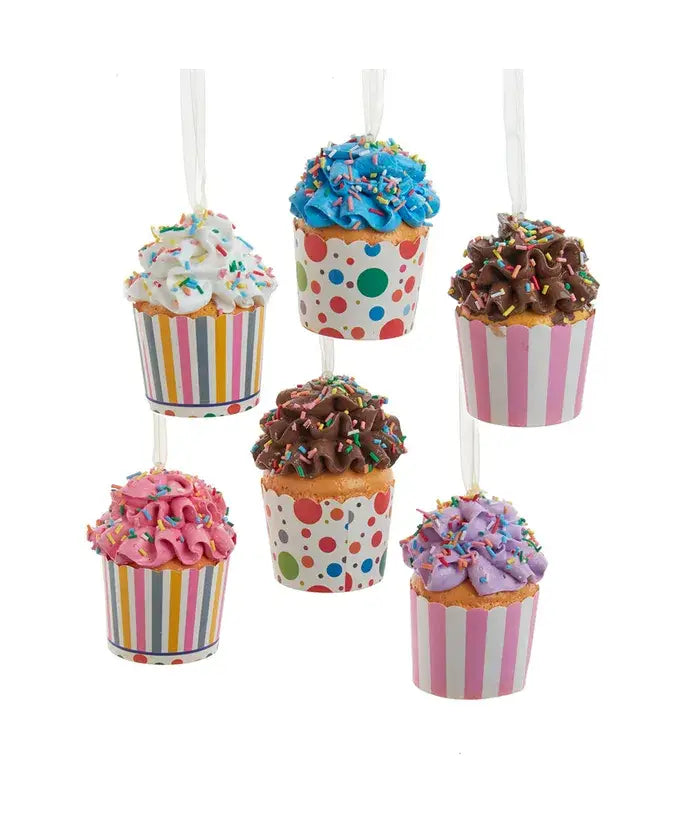 Cupcake In Paper Cup Ornaments,