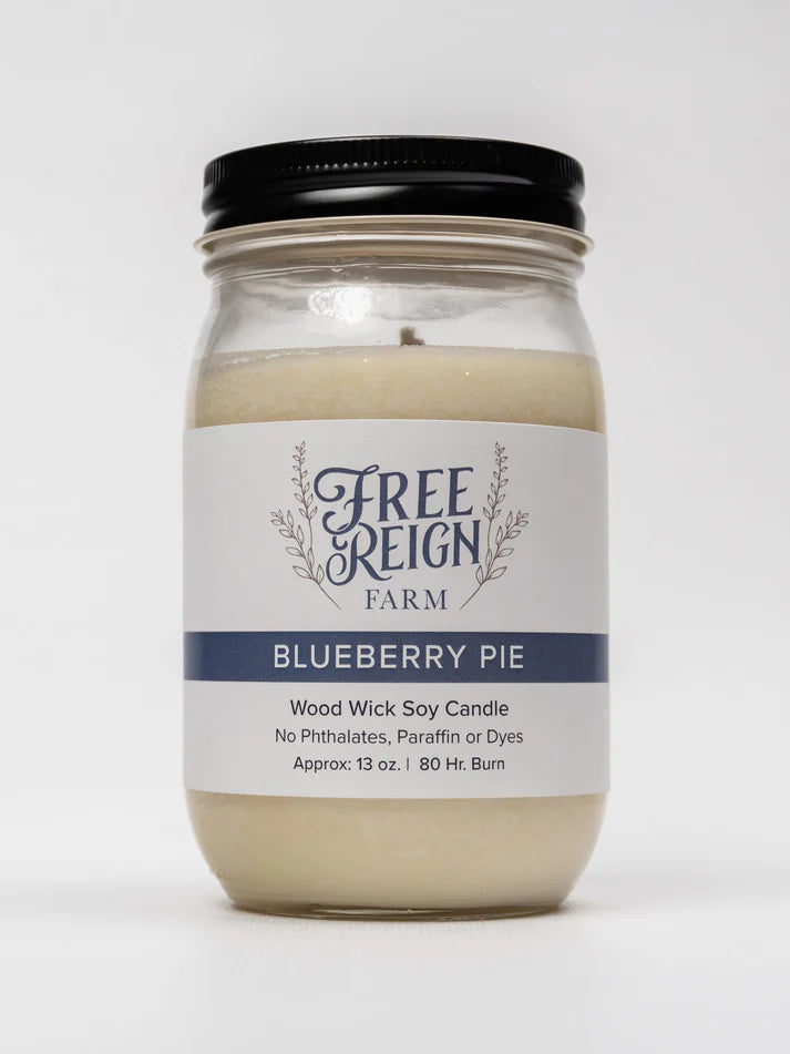 Free Reign Blueberry Pie 13oz Candle