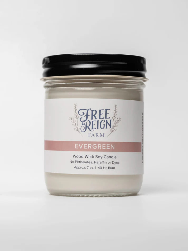 Free Reign Evergreen 7oz Candle