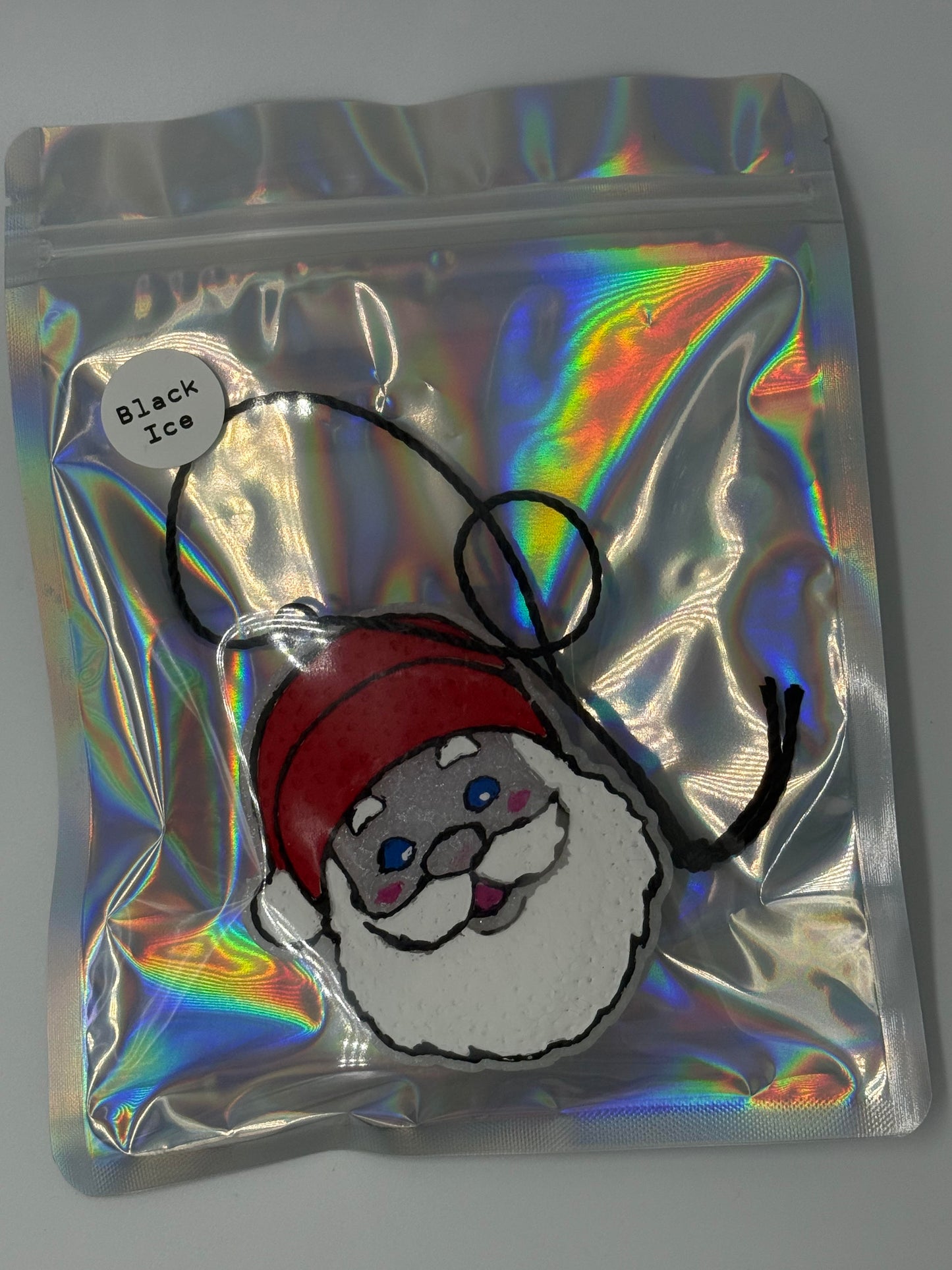 Santa Car Freshie- Black Ice Scent