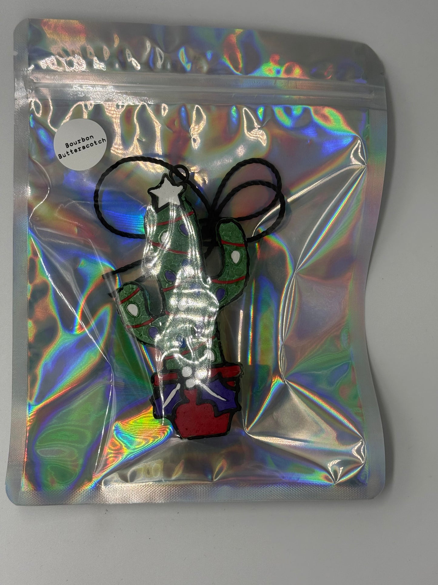 Cactus Tree Car Freshie- Bourban Butterscotch scent