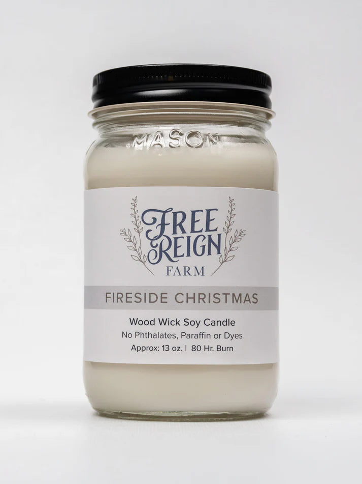 Free Reign Fireside Christmas 13oz Candle