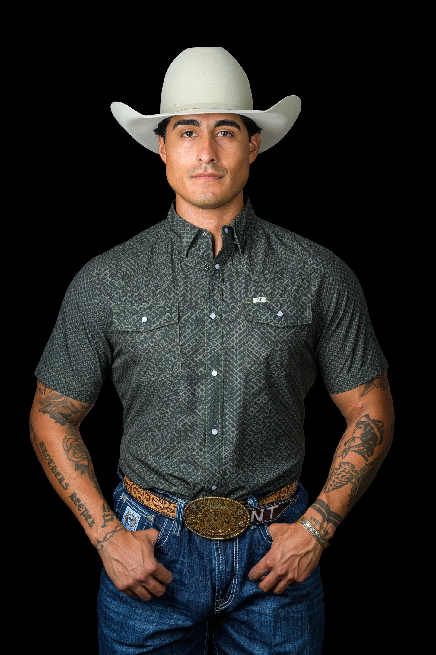 Green Short Sleeve Shirt