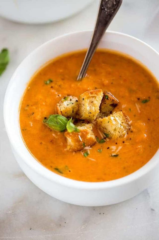 Pesto Grilled Cheese w/cup of Tomato Basil Soup