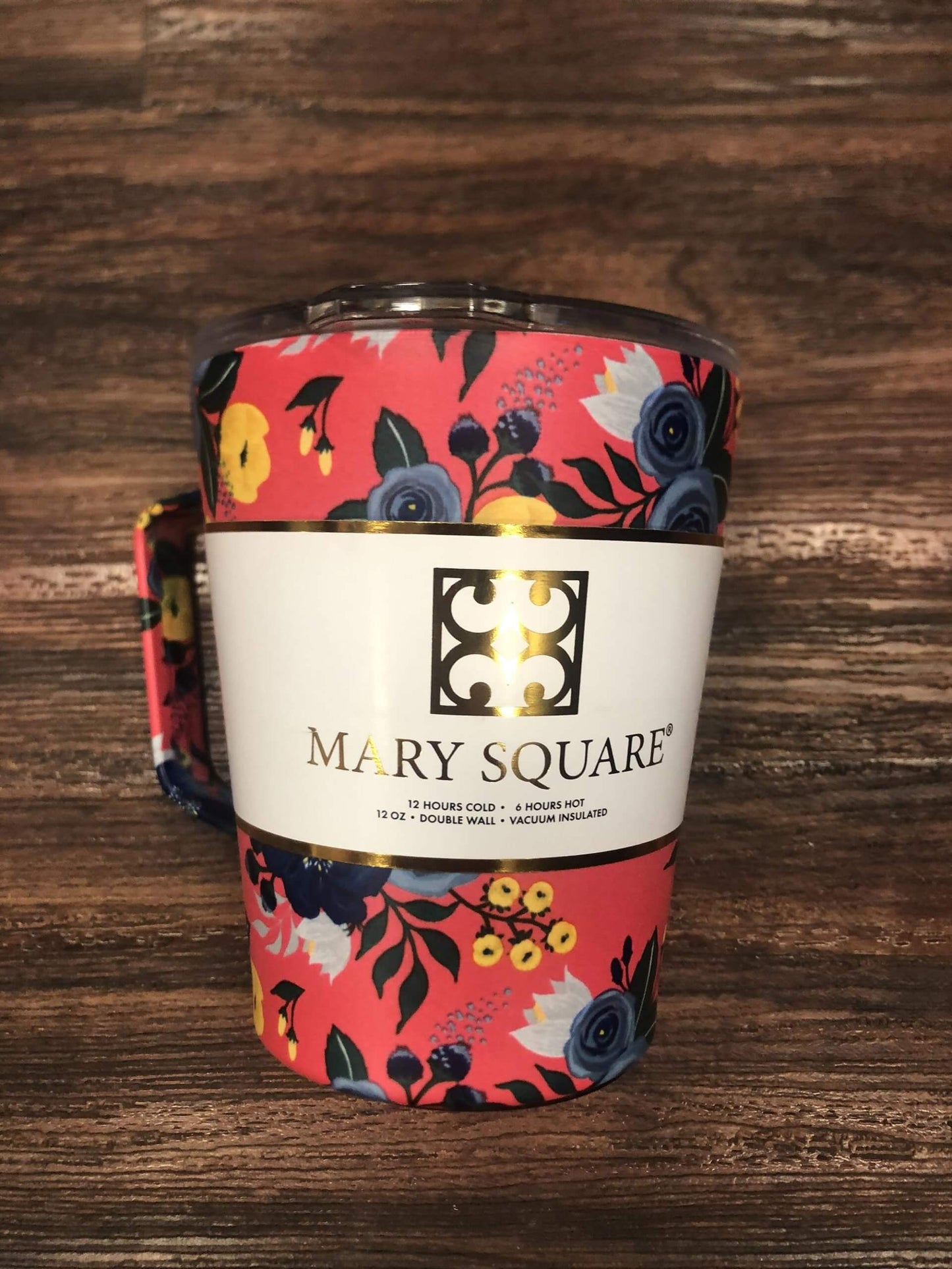 Floral Insulated Handled Mug