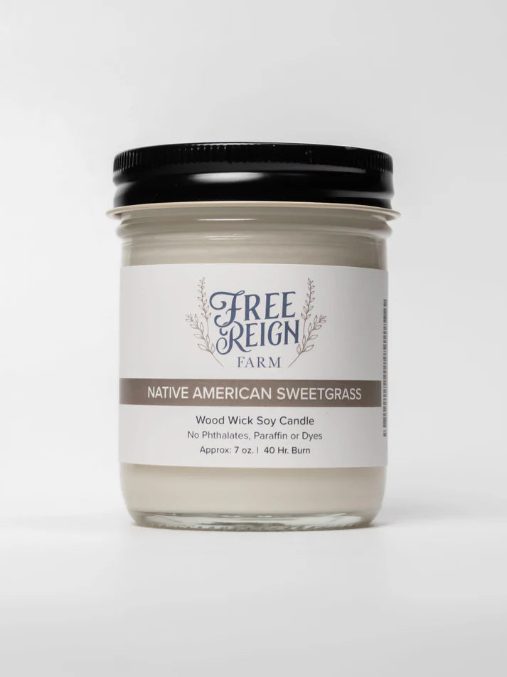 Free Reign Native American Sweetgrass Candle 7oz