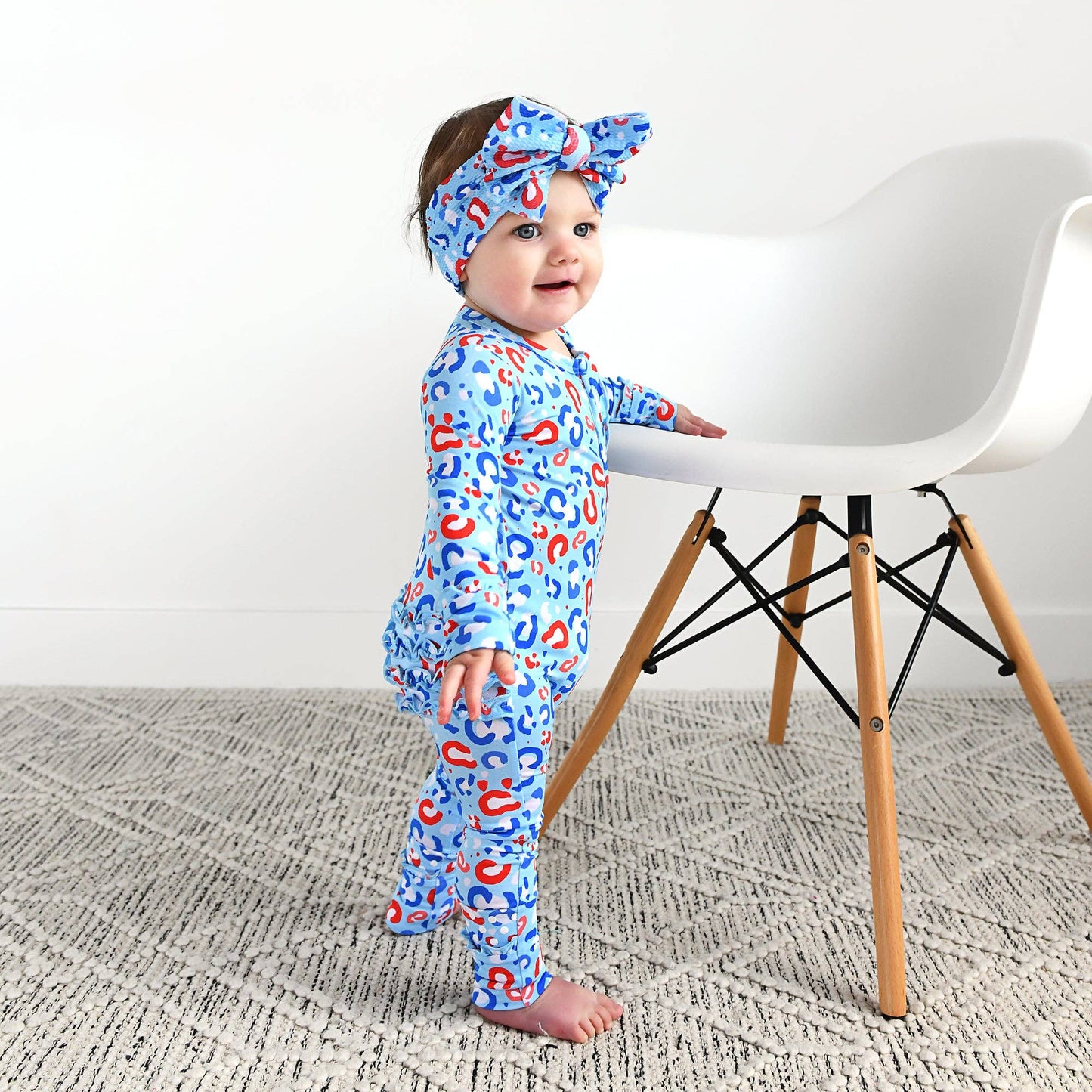 Kinsley Leopard Ruffle Zip Bamboo