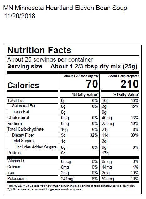 Minnesota Heartland 11 Bean Mix