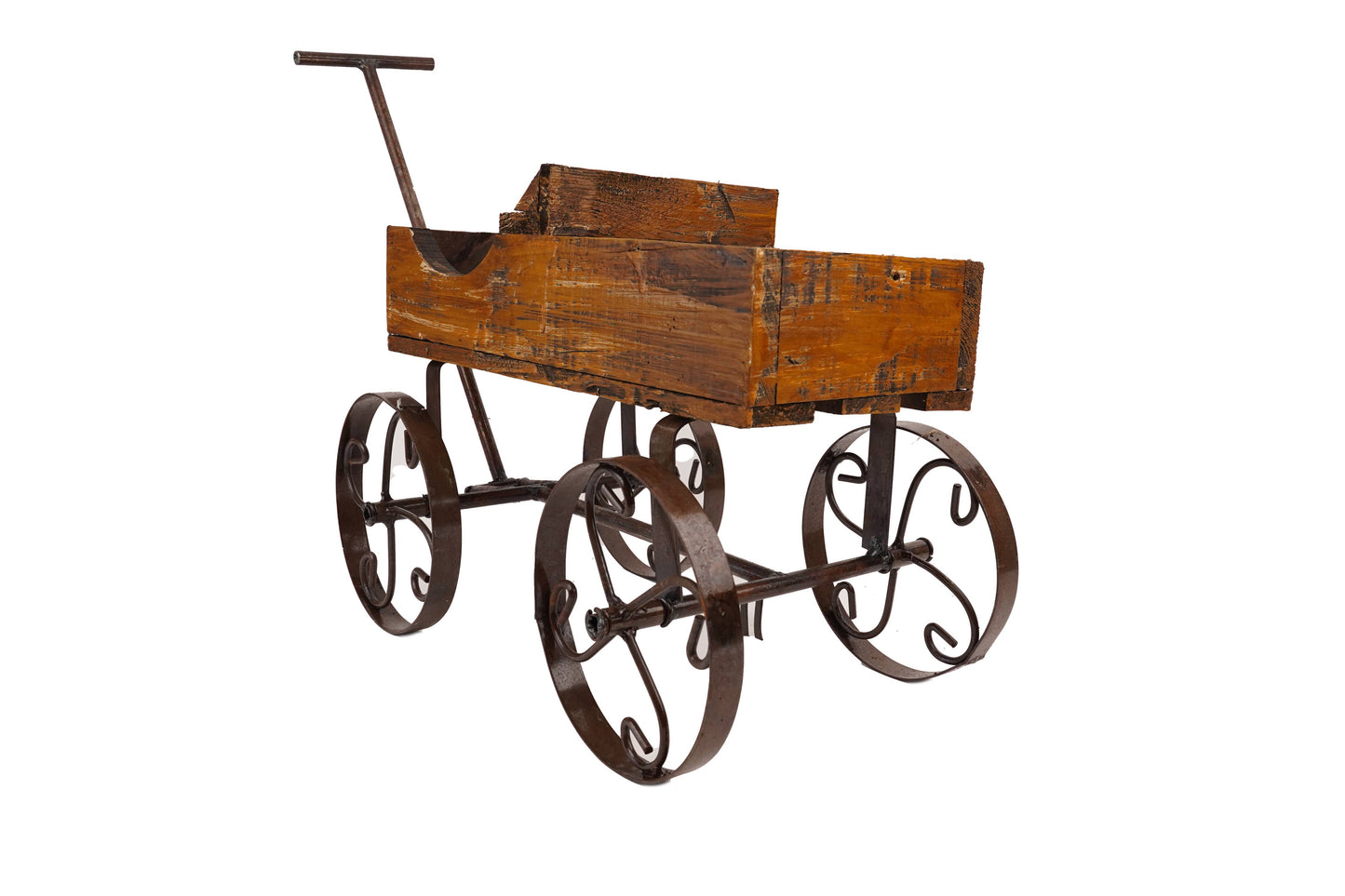 Rustic Wooden Wagon-Garden Planter