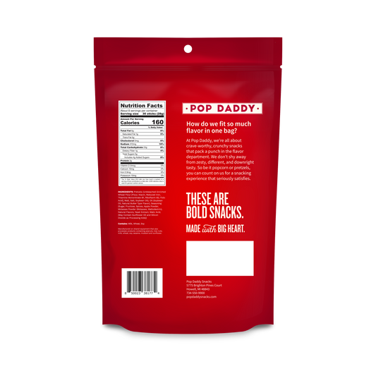 Pop Daddy Dutch Apple Pie Seasoned Pretzels 7.5oz(seasonal)