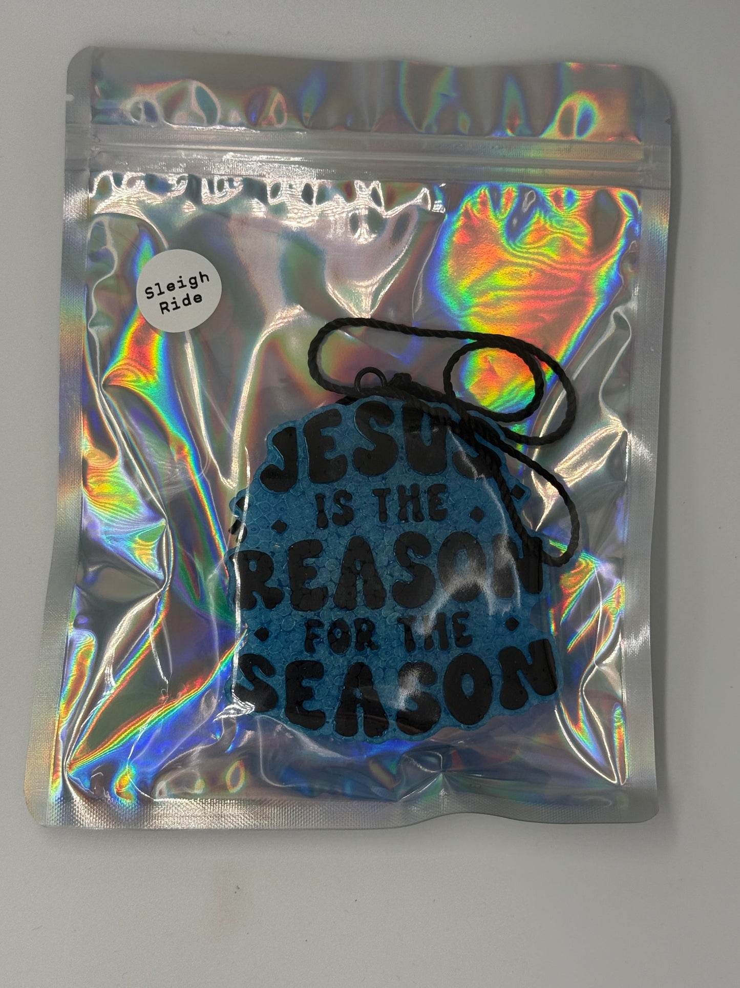 Jesus Is the Reason For the Season Car Freshie- Sleigh Ride Scent