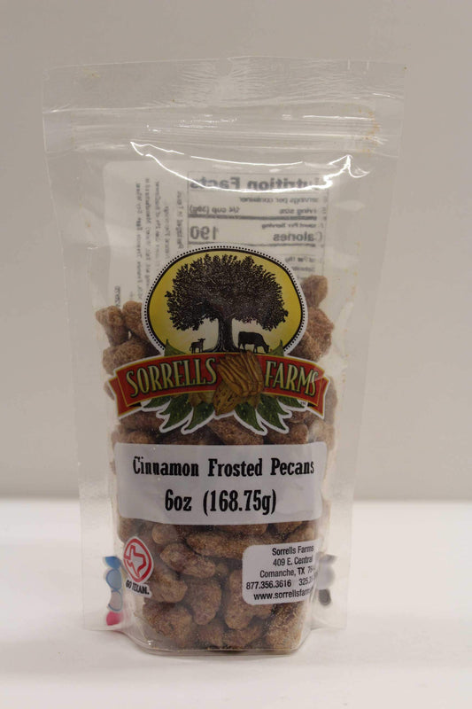 6oz Cinnamon Frosted Pecans