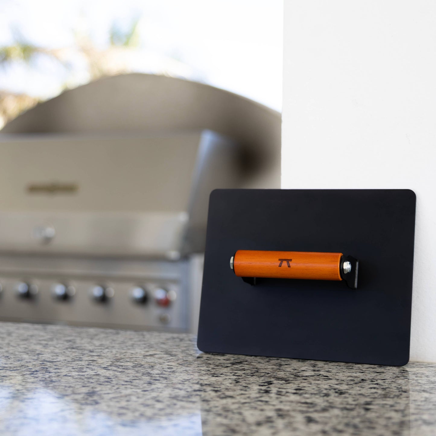 Outset XL Grill Press, With Wood Handle, 8" x 10"