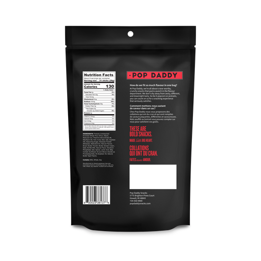 Pop Daddy – Maple & Brown Butter Seasoned Pretzels 7.5oz