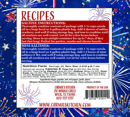 Sweet & Spicy Firecracker Cracker Mix - Americana Collection