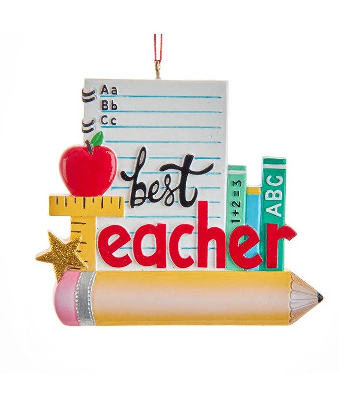 Teacher Ornament For Personalization