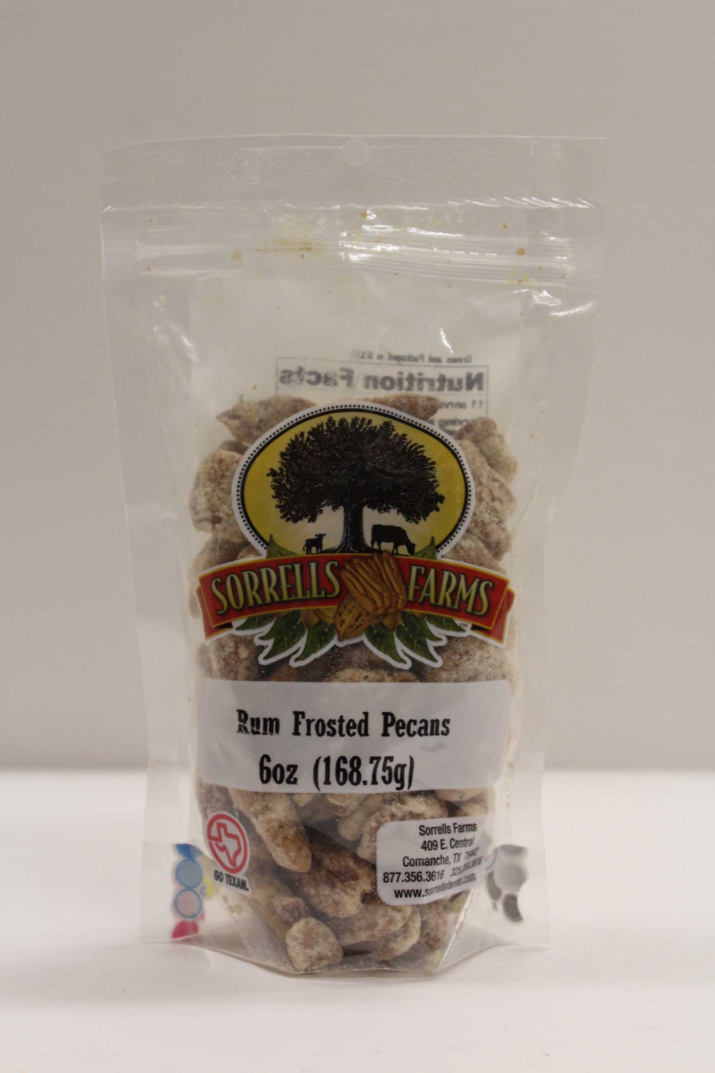 6oz Rum Frosted Pecans