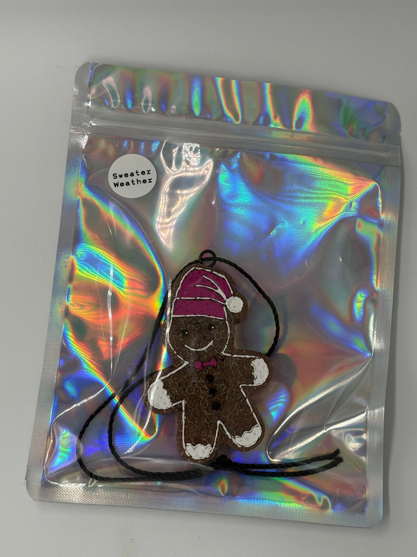 Gingerbread Man Car Freshie- Sweater Weather Scent