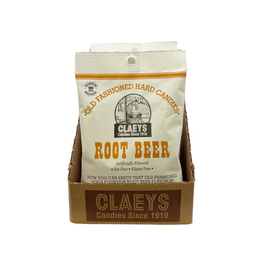 Claeys Old Fashioned Hard Candy Root Beer Drop 6oz Bag,