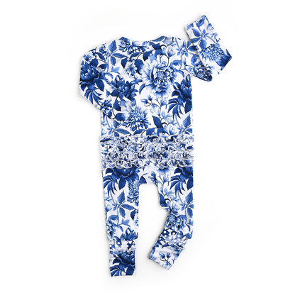 Hattie RUFFLE ZIP Bamboo Sleepes Little