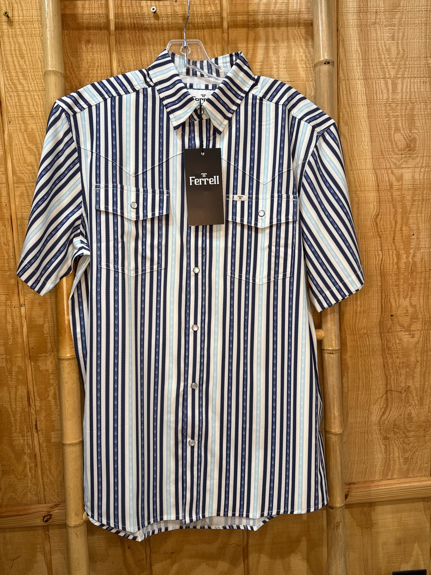 Blue and white Mens shirt