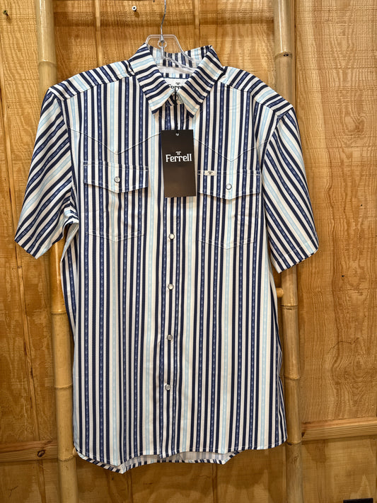 Blue and white Mens shirt