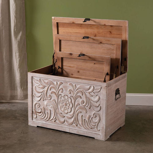 Set of Three Clarabelle Storage Chests