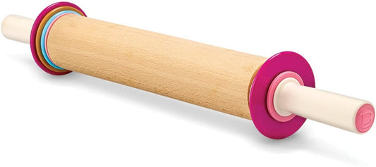 Bakelicious Adjustable Rolling Pin, 12-inch Barrel