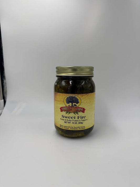 Sweet Fire Bread & Butter Pickles & Peppers