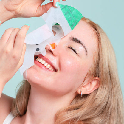 Christmas Holiday Santa's WorkShop Facial Mask -1 Piece