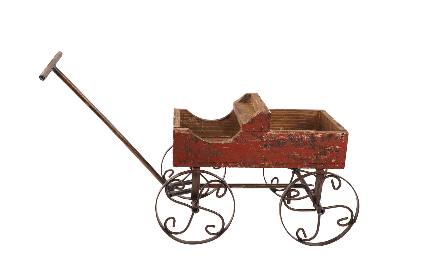 Rustic Wooden Wagon-Garden Planter