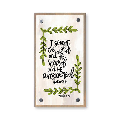 Sought the Lord Driftwood Happy Block