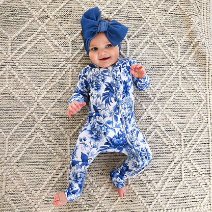 Hattie RUFFLE ZIP Bamboo Sleepes Little