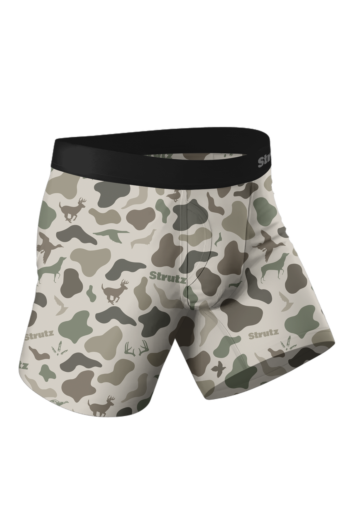 STRUTZ CAMO BOTTOM BRIEFS