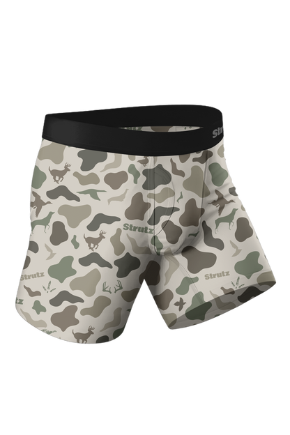 STRUTZ CAMO BOTTOM BRIEFS