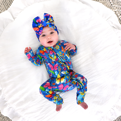 Aurora Butterfly Ruffle Zip Outfit Sleepies Little Bamboo